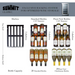 Summit - 29-Bottle Capacity Stainless Steel Trimmed Glass Door & Black Cabinet Built-In/Freestanding Wine Cellar,CL18WC
