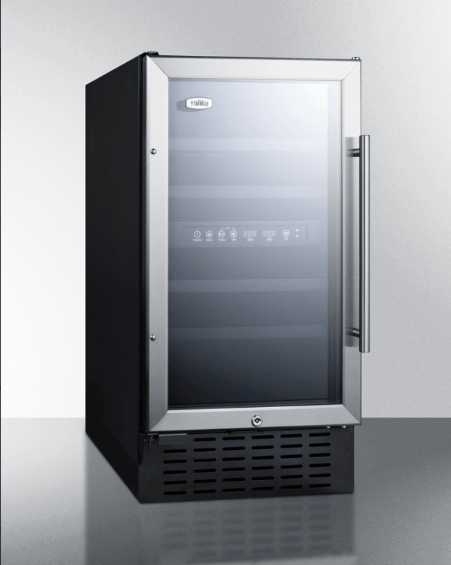 Summit 18 Inch Wide 28 Bottle Capacity Built-In ADA Compliant Wine Cooler with Door Lock - SWC182ZADA,SWC182ZADA