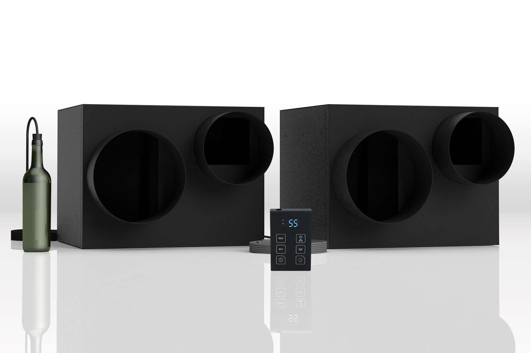 WhisperKOOL Platinum Split Twin Ducted Wine Cellar Cooling System,Platinum Split Twin Fully Ducted
